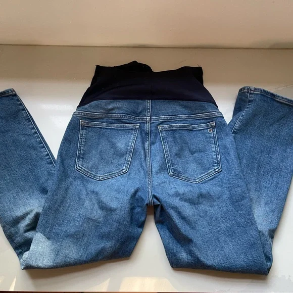 Women's Madewell Blue Kickout Maternity Jeans 26 - Picture 5 of 5